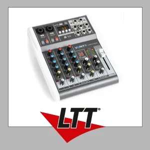 Vonyx VMM-K402 4-Kanal-Musikmischpult mit DSP