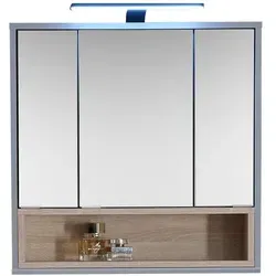 Spiegelschrank 65 cm in Grau