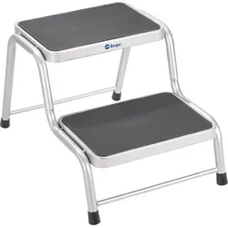 Berger Doppel Trittstufe Stahl (Höhe 38 cm) in schwarz von Berger