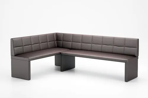 Eckbank Bank Küchenbank  -Ruth R -Kunstleder Braun 168 x 128 cm