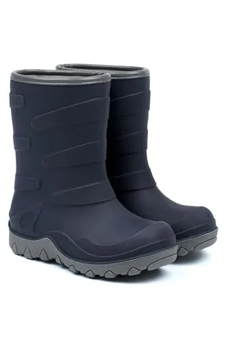 mikk-line Gummistiefel Dunkelblau, Größe 25 - Wasserdichte Gummistiefel für Kinder in Dunkelblau, ideal für Outdoor-Aktivitäten und nasse Tage. Mit profilierten Sohlen für sicheren Halt.