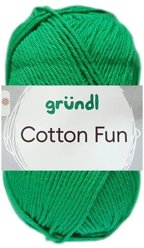 Gründl 50 Gramm Gründl Cotton Fun 26 Grasgrün Häkelwolle