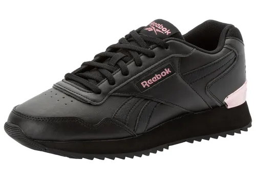 Reebok Damen Glide Ripple Clip Sneaker - Cblack Cblack Rosgol, 38.5 EU - Damen-Sneaker mit flachem Absatz und strapazierfähigem Synthetik-Obermaterial, ideal für sportliche Aktivitäten und den Alltag.