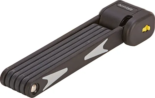 Prophete Faltschloss 90 cm – ART zertifiziert & gehärteter Stahl - Fahrradschloss aus gehärtetem Stahl für maximalen Diebstahlschutz – ideal für Fahrräder & E-Bikes. Inklusive Halterung und 2 Laser-Cut Schlüsseln, einer mit LED-Beleuchtung.