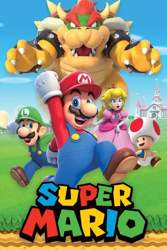 Super Mario Character Montage Maxi Poster Wandoister neu 61x91,5 cm