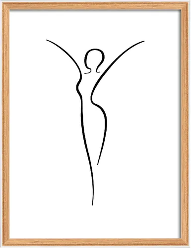 Walther Holzrahmen Silhouette 40x50 cm buche mit Klarglas