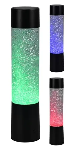 Trio R50871032 LED-Tischleuchte Glitter 1x9W RGB - Stimmungsvolle Tischleuchte mit RGB-Farbwechsel für kreative Lichteffekte, ideal für Wohnzimmer und Kinderzimmer. Hohe Energieeffizienz und elegantes Design in mattschwarz.
