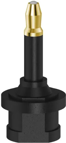 HAMA Toslink-Kupplung auf optischer 3.5-mm-Stecker - Audiokabel & Adapter mit hochwertigen Glasfaserkabel für verlustfreie Audioübertragung und 10 Jahre Herstellergarantie.