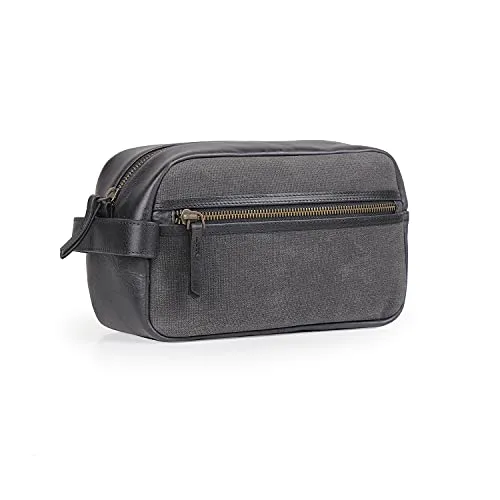 Londo Echtleder Reisetasche, Kulturtasche, Kosmetiktasche, Waschtasche – Unisex, Perfekt für Reisen & Alltag
