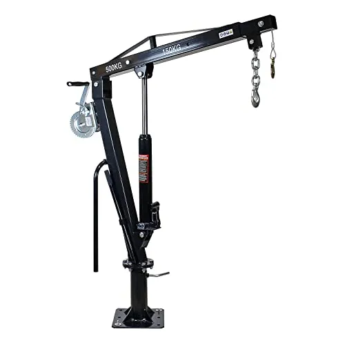 Wiltec Pickup Kran mit Seilwinde, 500 kg Traglast