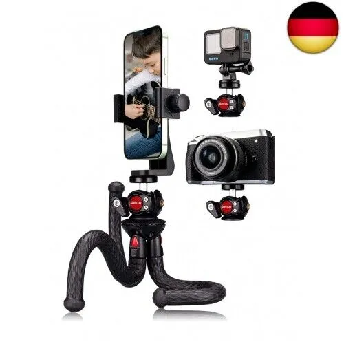 Handy Stativ, Lammcou Flexibel Stativ für Smartphone mit Voll Schwenkbar