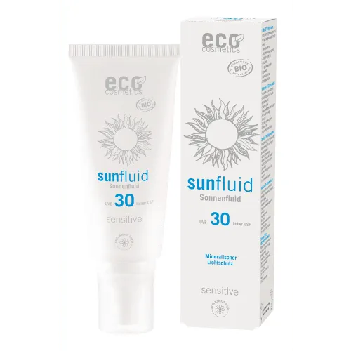 Eco Cosmetics Sonnenspray LSF30 sensitive - Sonnenschutzmittel für Körper und Gesicht, mit schnellem Auftragsmechanismus und feuchtigkeitsspendender Formel für ein angenehmes Hautgefühl.