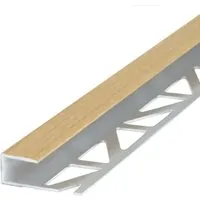 Dalsys Abschlussprofil 100cm Aluminium Buche Abschlussleiste