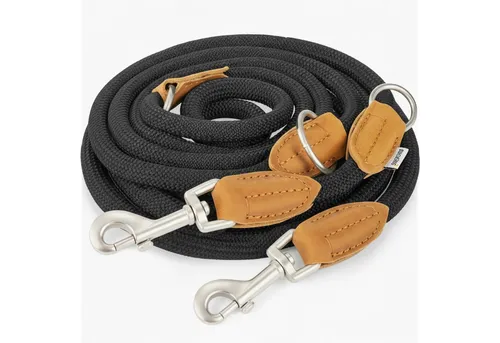 Rudelkönig Führleine Emma 2,30m - Verstellbare Hundeleine für große Hunde - Klassische Hundeleinen mit modernem Design aus hochwertigem Kletterseil, dreifach verstellbar für individuelle Nutzung und einfache Reinigung.