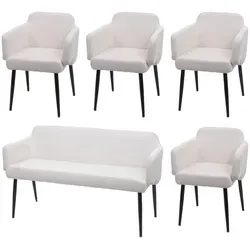 Esszimmer-Set MCW-L13: 4er-Set Stühle und Sitzbank von MCW