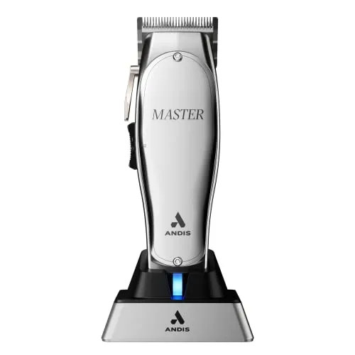 Andis Master Cordless Clipper - Haarschneidemaschine für Profis - Professioneller Haarscherer, kabellos und leistungsstark mit ergonomischem Design für müheloses Schneiden und lange Betriebsdauer.