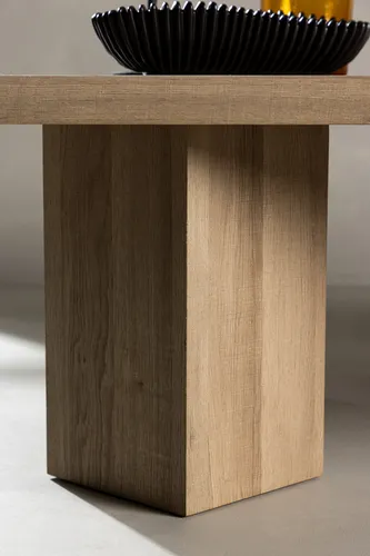 Lillehammer Couchtisch natur - Skandinavischer Couchtisch mit natürlichem Design, bietet großzügige Ablagefläche (140 x 80 x 40 cm) und vereint Stil mit Funktionalität für ein harmonisches Wohnzimmer.