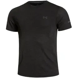 Under Armour Seamless Stride Laufshirt Herren - Schwarz, Größe L - Trainingsbekleidung mit durchdachter Belüftung und nahtlosem Design für höchsten Tragekomfort. Schnell trocknend mit Netz-Einsätzen für optimale Frische während des Trainings.