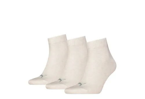 PUMA Kurzsocken PUMA UNISEX QUARTER PLAIN 3P (3-Paar, 3 Paar) mit kleinem Logo