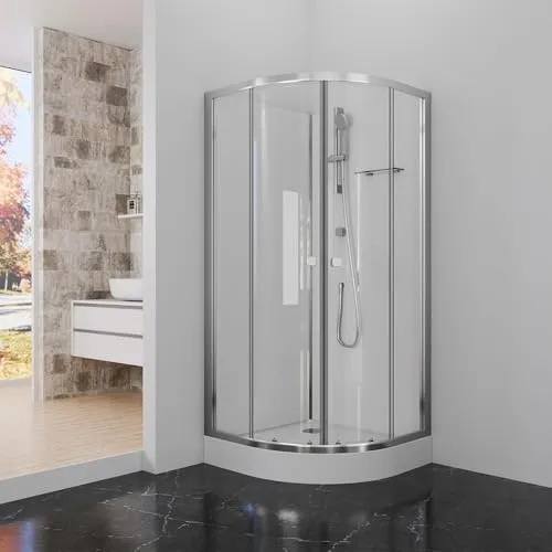 Duschkabine 85x85 MARWELL Komplettdusche - Duschkabinen - Hochwertige Komplettdusche mit patentiertem Schraubensystem für einfache Montage und 3 Aufbauvarianten, ideal für individuelles Bad-Design.