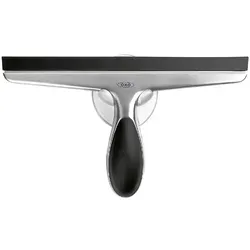 Glas Abzieher für Dusche und Sauna - Hochwertiger Glas Abzieher mit flexibler Gummilippe für streifenfreie Reinigung von Glastüren, Spiegeln und Fliesen. Ergonomischer Griff und platzsparender Saugnapfhaken machen die Anwendung komfortabel und praktisch.