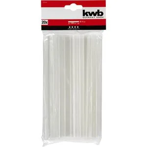 kwb Heißklebesticks 539320, transparent, Ø 11mm, Länge 200mm, 20 Sticks