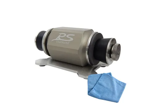 Duke-Handel Messerschärfer Rollenschärfer, Rollenschleifer, Scherenschärfer, Edelstahl-Lager, eloxierter Aluminiumblock, Ballig/Konvex X-Schliff