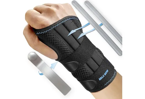 AGILE NOW Handgelenkbandage Performance Up - Atmungsaktive Handgelenkstütze für links und rechts, flexible Kompression für Sport und Alltag