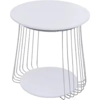 MCA Couchtisch MCW-P60 – Stilvoller Beistelltisch mit runder Tischplatte Ø 50cm - Moderner Couchtisch mit stabiler Metallbasis und pflegeleichter MDF-Oberfläche. Ideal für Wohnzimmer und Loungebereiche, bietet zusätzliche Ablagefläche für Ihre Lieblingsgegenstände.