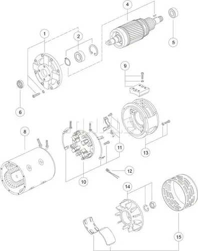 Elektromotor Starter Generator 24 V 3 kW MAHLE für verschiedene Fahrzeuge
