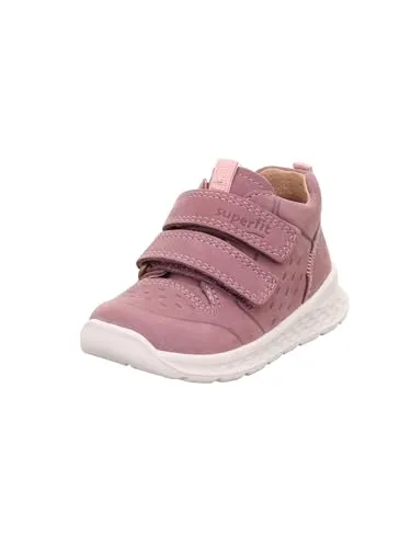 Superfit Baby Mädchen BREEZE Sneaker, LILA/ROSA 8510 - Sneaker für Mädchen aus super weichem Nubukleder mit herausnehmbarer Einlegesohle aus chromfreiem Leder und 2 Klettverschlüssen für optimale Passform.