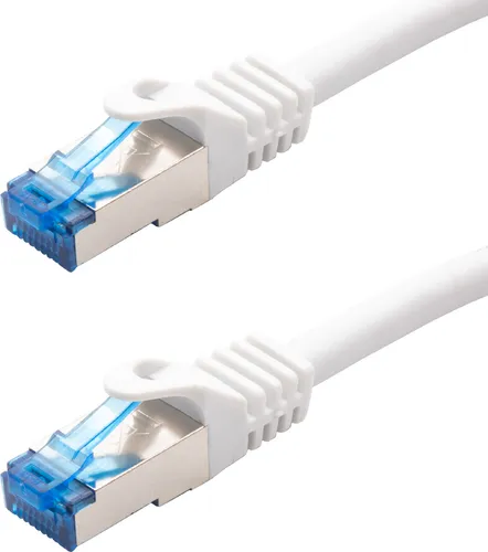 Netzwerkkabel CAT 5e Weiß 1 m Patchkabel LAN Internet Ethernet Netzwerk Kabel