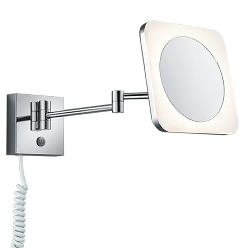 Beleuchteter Kosmetikspiegel mit Touch-Funktion - Badezimmerspiegel mit schwenkbarem Design, energiesparender LED-Beleuchtung und hoher Farbwiedergabe für perfektes Make-up und Rasur.
