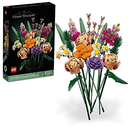 Lego Flower Bouquet 10280 Bausatz; EIN einzigartiger Blumenstrauß und kreatives Projekt für Erwachsene, Neu 2021 (756 Teile)
