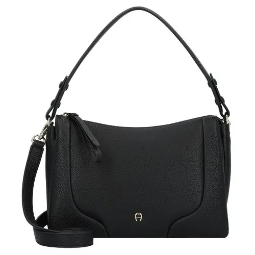 AIGNER Mara Schultertasche Leder 26 cm schwarz in schwarz von Aigner