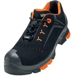 Uvex Safety 2 Halbschuhe S1P 65011 - Schwarz/Orange, Weite 10, Größe 46 - Sicherheitsschuhe für optimalen Schutz am Arbeitsplatz, mit rutschfester Sohle und atmungsaktivem Material für höchsten Tragekomfort.