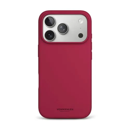 Vonmählen Soft Silicone Case iPhone 17 Pro Dark Red in rot von Vonmählen