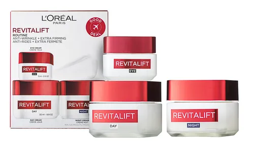 Revital Lift Programme: Tagescreme, Augencreme & Nachtcreme - 3er Set - Augencremes: 3-teiliges Set mit Tages-, Augen- und Nachtcreme für eine intensive Anti-Aging-Pflege und strahlende Haut.