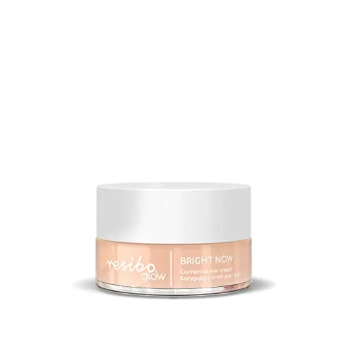 Resibo Korrigierende Augencreme Bright Now, Gesichtscreme Naturkosmetik, Gesichtspflege, Augenpflege, Tagescreme, Faltencreme Damen, Feuchtigkeitscreme Gesicht, Hyaluronsäure, 15 ml