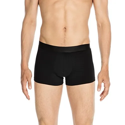 Hom Retro Pants Boxer Briefs Classic Schwarz - Größe M - Herrenunterhosen in klassischem Schwarz, aus hochwertiger Baumwolle und Modal für höchsten Tragekomfort, maschinenwaschbar und pflegeleicht.