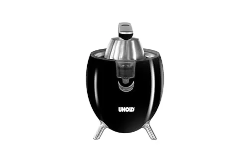 Unold Zitruspresse 78135 Power Juicy Black, 300 W - Entsafter mit kraftvollem 300 W-Motor für optimale Saftausbeute. Komplett zerlegbar, spülmaschinengeeignet und mit Tropfstopp-Funktion – ideal für frische Säfte in der Küche.