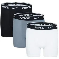 Nike Sportswear 3er-Set Boxershorts für Kinder - Kinder-Boxershorts Set in Schwarz, Weiß und Grau - Dri-FIT Technologie für optimalen Feuchtigkeitstransport und trockenen Tragekomfort.