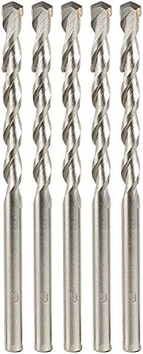 AGT Bohrfutter: Beton-Bohrer-Set für Schlag- und Drehbohrer, 6 mm, 5 Stück (Betonbohrer, Hartmetall-Bohrer, Werkzeug)