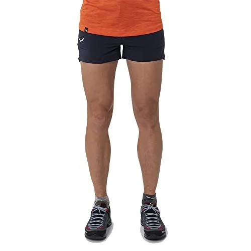 Salewa Puez Durastretch Cargo Shorts Damen, blau, XL - Ideal für Wanderungen - Wanderhosen mit verstärkter Konstruktion und 4-Wege-Stretch-Gewebe für maximale Bewegungsfreiheit und Komfort. Abriebfest und schnell trocknend, perfekt für Trekking-Abenteuer.