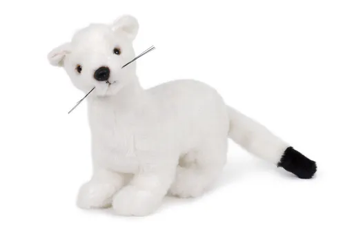 Hermelin, Wiesel weiß Plüschtier Stofftier Plüsch Kuscheltier * ca. 23cm * NEU