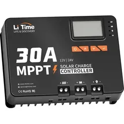 LiTime MPPT Auto DC Input Solarladeregler mit Bluetooth Adapter