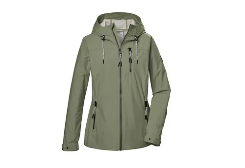 G.I.G.A. DX Damen Softshelljacke mit Kapuze - Funktionsjacke für Damen, winddicht und wasserabweisend mit PFAs-freier Imprägnierung – ideal für Outdoor-Aktivitäten und umweltfreundlich.