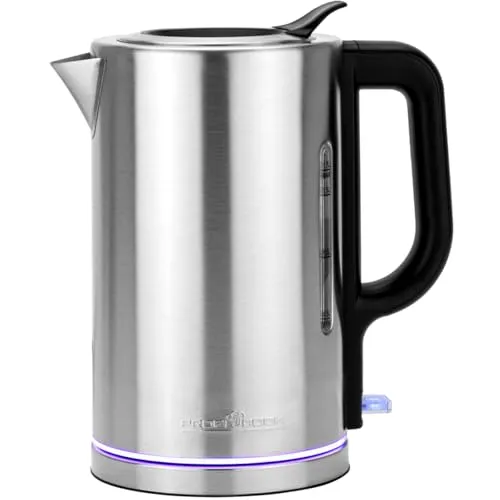 ProfiCook® Wasserkocher Edelstahl 1,7L mit Ambiente-Beleuchtung