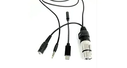 CableJive ProJive XLR v2 Mikrofon-Adapter - Mikrofonkabel für den direkten Anschluss von XLR-Mikrofonen an iOS, Android und PC. Inklusive USB-C-Adapter und Monitoring-Anschluss für gleichzeitig Kopfhörer oder Lautsprecher.