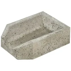 Beton Ablauf Aufsatzstück grau 40 cm x 30 cm x 13,5 cm in grau von Diephaus